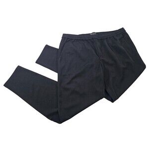 TAILORED ATHLETE Men's XXL Smart Jersey Jogger Black Drawstring Lounge Pants EUC